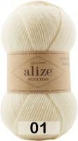 ALIZE WOOLTIME (01); 75% шерсть супервош, 25% полиамид; 100 г / 200 м