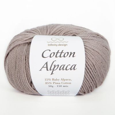 Infinity Cotton Alpaca ( 2652 DARK BEIGE)  85% хлопок, 15 % беби альпака 50гр/150 м